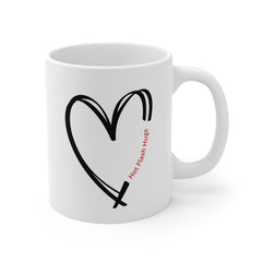 Valentine's Day Hot Flash Heart Ceramic Mug 11 oz.