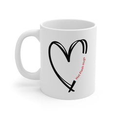 Valentine's Day Hot Flash Heart Ceramic Mug 11 oz.