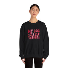 My Dog Is My Valentine Heavy Blend™ Crewneck Sweatshirt