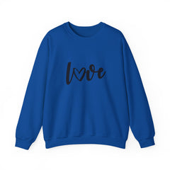 Valentine's Day Black Love Heavy Blend™ Crewneck Sweatshirt