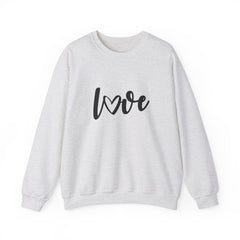 Valentine's Day Black Love Heavy Blend™ Crewneck Sweatshirt