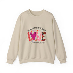 Valentine's Day Love Corinthians Unisex Heavy Blend™ Crewneck Sweatshirt