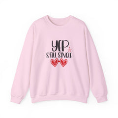 Yep Still Single Valentine's Day Unisex Heavy Blend™ Crewneck Sweatshirt