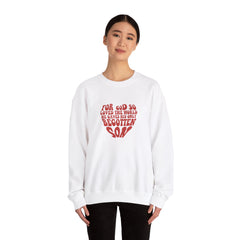 Valentine's Day For God So Loved the World He Gave His Only Begotten Son Heavy Blend™ Sweatshirt