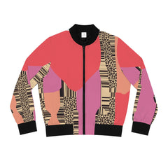 Abstract Art Collection Women's Bomber Jacket (AOP)