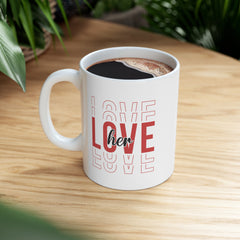 Valentine's Day Love Her Ceramic Mug 11 oz.