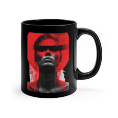 Valentine's Day Avant-garde Collection Ceramic Black Mug 11 oz.