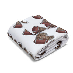 Valentine's Day Love and Football Arctic Fleece Blanket