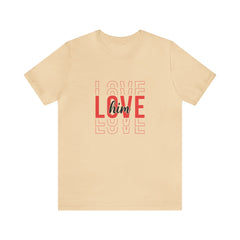 Valentine's Day Love Him Jersey Short Sleeve Tee