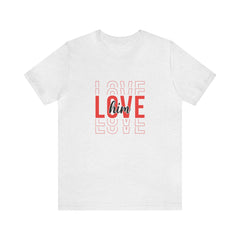 Valentine's Day Love Him Jersey Short Sleeve Tee