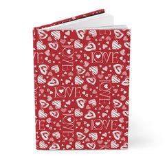 Valentine's Day Pattern Hardcover Journal Matte