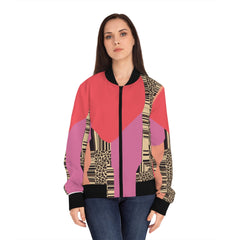 Abstract Art Collection Women's Bomber Jacket (AOP)