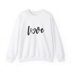 Valentine's Day Black Love Heavy Blend™ Crewneck Sweatshirt