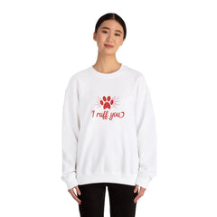 I Ruff You Valentine's Day Heavy Blend™ Crewneck Sweatshirt