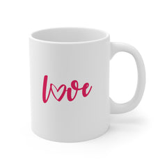 Valentine's Day Pink Love Ceramic Mug 11oz