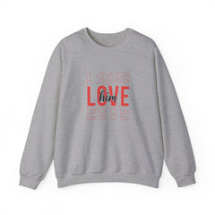 Valentine's Day Love Him Heavy Blend™ Crewneck Sweatshirt