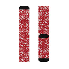 Valentine's Day Pattern Sublimation Socks