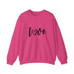 Valentine's Day Black Love Heavy Blend™ Crewneck Sweatshirt