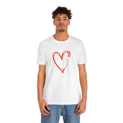 Valentine's Day Hot Flash Heart Short Sleeve Tee Express Delivery available