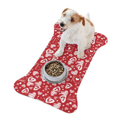 Valentine's Day Pattern Pet Feeding Mats