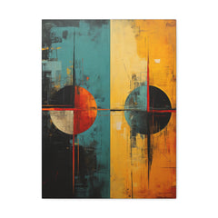 Two Moons Abstract African Art Collection Canvas Gallery Wraps