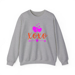 XOXO Pink Love Valentine's Day Unisex Heavy Blend™ Crewneck Sweatshirt