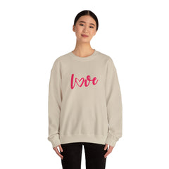 Valentine's Day Pink Love Unisex Heavy Blend™ Crewneck Sweatshirt