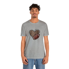 Valentine's Day Love of Football Jersey Short Sleeve Tee