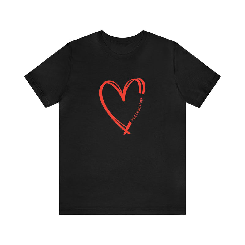 Valentine's Day Hot Flash Heart Short Sleeve Tee Express Delivery available