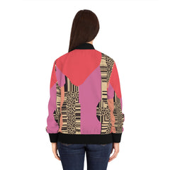 Abstract Art Collection Women's Bomber Jacket (AOP)