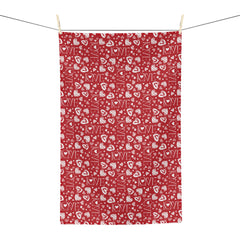 Valentine's Day Pattern Microfiber Tea Towel