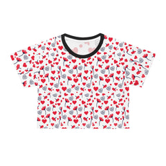 Valentine's Day Pattern Crop Tee (AOP)