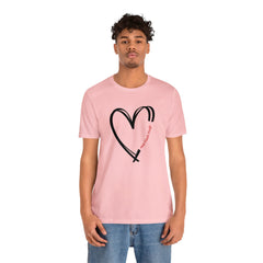 Valentine's Day Hot Flash Heart Short Sleeve Tee Express Delivery available