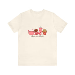 Valentine's Day Fast Food Love Unisex Jersey Short Sleeve Tee