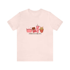 Valentine's Day Fast Food Love Unisex Jersey Short Sleeve Tee