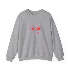 Single as AF Valentine's Day Unisex Heavy Blend™ Crewneck Sweatshirt