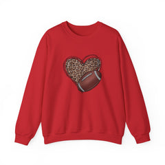 Valentine's Day Love of Football Heavy Blend™ Crewneck Sweatshirt