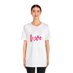 Valentine's Day Pink Love Unisex Jersey Short Sleeve Tee