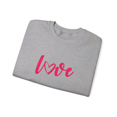 Valentine's Day Pink Love Unisex Heavy Blend™ Crewneck Sweatshirt