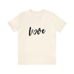 Valentine's Day Black Love Jersey Short Sleeve Tee