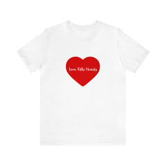 Valentine's Day Love Fills Hearts Short Sleeve Tee