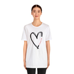 Valentine's Day Hot Flash Heart Short Sleeve Tee Express Delivery available