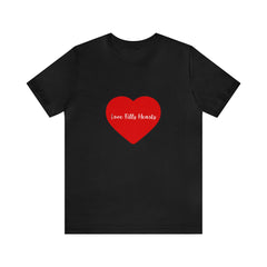 Valentine's Day Love Fills Hearts Short Sleeve Tee