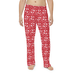 Valentine's Day Pattern Men's Pajama Pants (AOP)