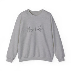 Valentine's Day Hugs and Kisses Unisex Heavy Blend™ Crewneck Sweatshirt