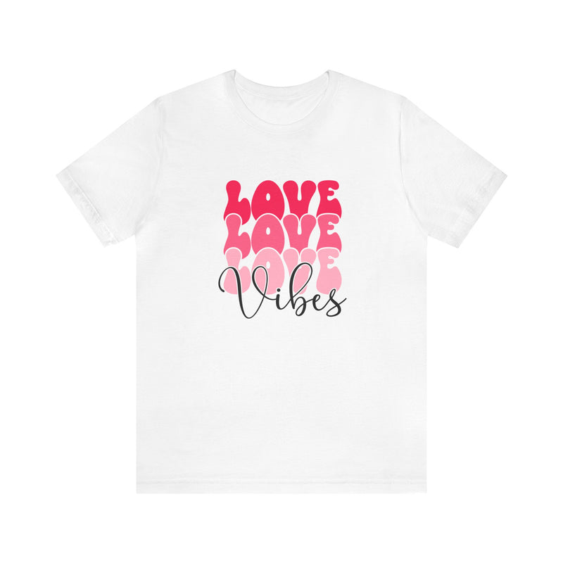 Valentine's Day Love Vibes Jersey Short Sleeve Tee