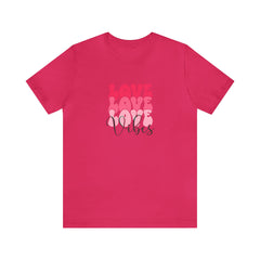 Valentine's Day Love Vibes Short Sleeve Tee Express Delivery available