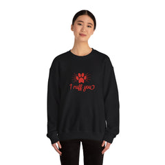 I Ruff You Valentine's Day Heavy Blend™ Crewneck Sweatshirt