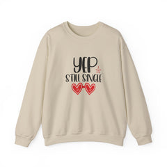 Yep Still Single Valentine's Day Unisex Heavy Blend™ Crewneck Sweatshirt