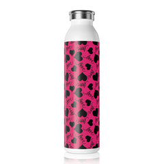 Valentine's Day Pattern Slim Water Bottle 20 oz.